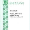 Partita, BWV 1013 arranged for solo Treble, Tenor or Bass viol