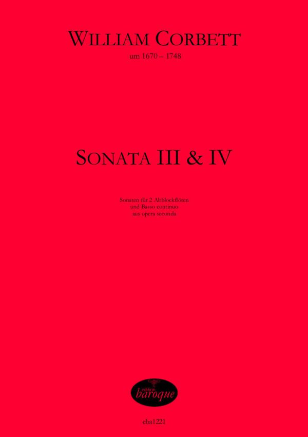 6 Sonatas Op.2, Vol. 2: Nos 3 & 4 (Amsterdam, 1701)