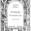 10 Pieces for solo viol, transcribed from Marsh's Lyra Viol Book