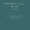 Concerto in G minor, RV439 - score & parts complete