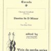 Duo in D minor for 2 bass viols