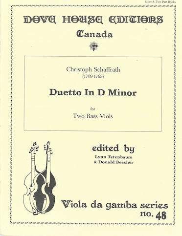 Duo in D minor for 2 bass viols