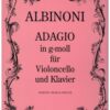 Adagio in G minor for cello & piano