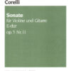 Sonata in E major, Op. 5/11 for violin & bc, arranged for violin & guitar