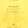 4 Sonatas (RV2, 29, 25 & 6) for violin & bc