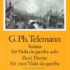 Sonata for viola da gamba solo; 2 duets for 2 viola da gamba from Der Getreue Music-Meister