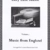 Easy Lute Music, Vol. 4 - Music from England Arranged for 6-course Renaissance Lute