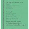 Two Madrigal Fantasias (Ardo, si & Ardi et gela) ): Parts & 1 vocal score