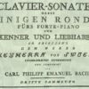 Keyboard Sonatas with Rondos & Fantasias Vol. 1-6 (Leipzig, 1779-1787)