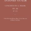 Concerto in G major, RV101 - score & parts