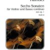 Six Sonatas, Op. 1, Vol. 2: Nos. 13, 14, 15