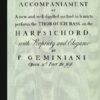 The Art of Accompaniment on the Harpsichord (London)