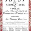 6 Solos for flute & bc (London, 1751)