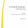 Sei Sonate da Camera op. 1 for flute and bc. Vol. 1, Sonate I (C), Sonate II (F), Sonate III (B)
Sonate IV (D), Sonate V (g), Sonate VI (G).