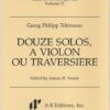 Twelve Solos for violin or flute - Score & Parts