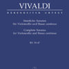 Complete Sonatas for cello & bc, RV 39-47
