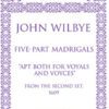 Five-Part Madrigals - score