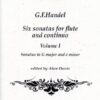 Six sonatas for flute and continuo. Vol. I, Sonatas in G major and E minor