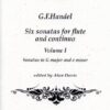 Six sonatas for flute and continuo: Vol. I, Sonatas in G major and E minor