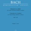 Concerto in A minor BWV 1041 for violin, strings & bc - Score
