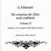 Six sonatas for flute and continuo. Vol. II, Sonatas in A major & F sharp minor