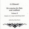 Six sonatas for flute and continuo: Vol. II, Sonatas in A major & F sharp minor