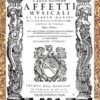 'Affetti musicali' Op. 1 (Venice, 1617)