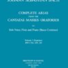 Complete Arias & Sinfonias from the Cantatas, Masses & Oratorios for solo voice, flute & bc, Vol. 2: Soprano. BWV 204, 209, 210