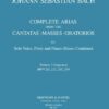 Complete Arias & Sinfonias from the Cantatas, Masses & Oratorios for solo voice, flute & bc, Vol. 3: Soprano. BWV 211, 212, 245, 249