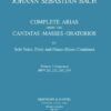 Complete Arias & Sinfonias from the Cantatas, Masses & Oratorios for solo voice, flute & bc, Vol. 3: Soprano. BWV 211, 212, 245, 249