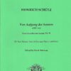 "Von Aufgung der Sonnen" from Symphonie Sacrae Vol. II