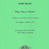 Sing, sing ye Muses (Epilogue to Amphion Angelicus, 1700) for SATB, 2 violins & bc