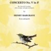 5 Concertos Score & Parts, No. 5 in F major