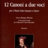 Maestri del Barocco Italiano,  12 two-part Canons for 2 Descant or Tenor Recorders 