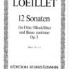 12 Sonatas for flute/recorder & bc, Op. 3, Vol. 1, 1-3