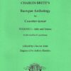 Charles Brett's Baroque Anthology for Counter-tenor, Vol. I - Italy and France