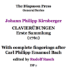 Clavierubungen with Complete Fingerings after C.P.E. Bach, Vol. 1 (1761)