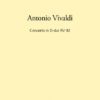 Concerto in D major, RV92 - score & parts