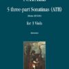 5 Three-part Sonatinas (Rome 1674/81) for 3 (ATB) viols