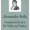 Sonata in Eb major for viola & violin