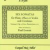 6 Sonatas, Op. 5, Vol. 1