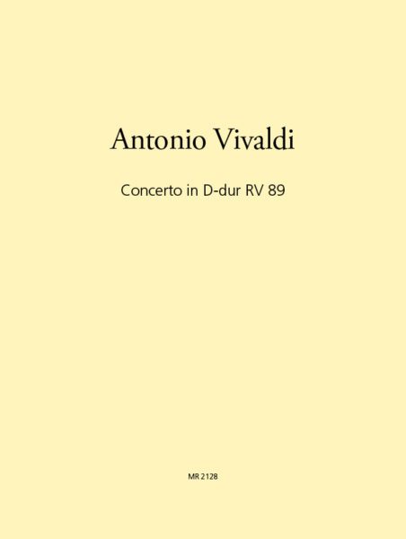 Concerto in D major, RV89 - score & parts