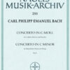 Concerto in C minor Wq.6 - Score & String Parts