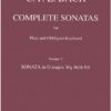Sonata in G major, Wq. 86/H.509 for flute & keyboard