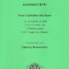 Four Cantatas for bass & bc