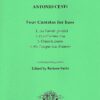 Four Cantatas for bass & bc