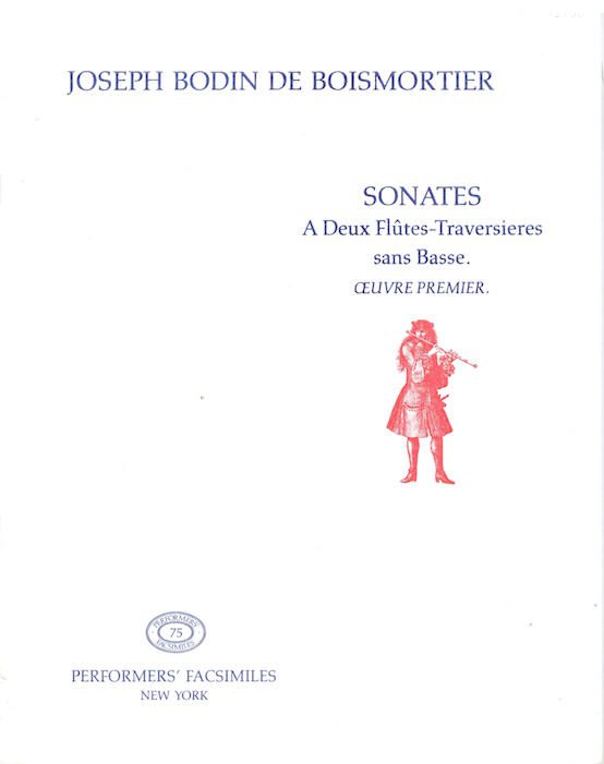 Sonatas for solo flute Op.1 (Paris, 1724)