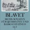 6 Sonatas Op. 2 for flute & bc, Vol. 2: Sonatas 4-6