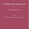 Sonata in G major, Wq. 85/H.508 for flute & keyboard