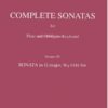 Sonata in G major, Wq. 85/H.508 for flute & keyboard